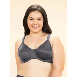 Amante Black Regular Fit Solid Minimizer Bra-picture-28