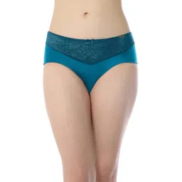 Amante Blue Lace Work Hipster Panty-picture-33