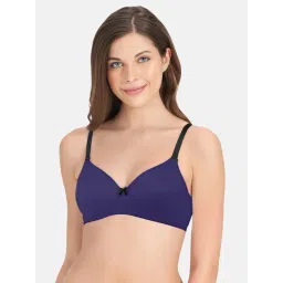 Amante Blue Non Wired Padded T-Shirt Bra-picture-45