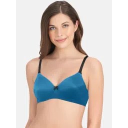 Amante Blue Non Wired Padded T-Shirt Bra-picture-23