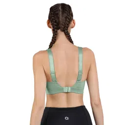 Amante Green Padded Non-Wired Full Coverage High Impact Energize Active Sports Bra image 3