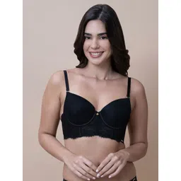 Amante Half Coverage Underwired Lightly Padded Bralette Bra-picture-41