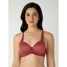 Amante Maroon Polyamide Regular Fit Bra-picture-18
