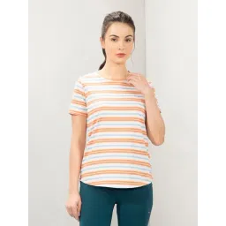 Amante Multi Color Relaxed Fit Striped T-Shirt-picture-19