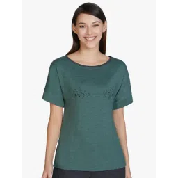 Amante Olive Textured Tee-picture-37
