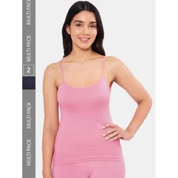 Amante Pack Of 2 Pure Cotton Camisoles-picture-16