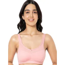 Amante Pink Cotton Full Coverage Bra-picture-22
