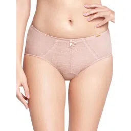Amante Pink Lace Pattern Hipster Panty-picture-16