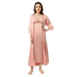 Amante Pink Plain Robe-picture-24