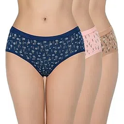 amante Print Low Rise Three-Fourth Coverage Hipster Panties (Pack of 3)-picture-12
