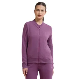 Amante Purple Cotton Regular Fit Jackets-picture-37