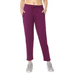 Amante Purple Cotton Sports Track Pants-picture-34