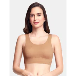 Amante Solid Non Padded Wirefree Skins Scoop Neck Slip-On Bra BRA83301-picture-16