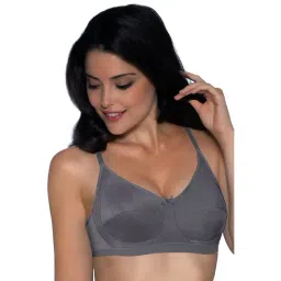 Amante Steel Grey Non Wired Non Padded Minimizer Bra-picture-25
