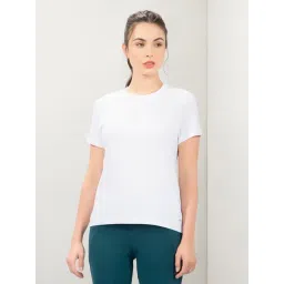 Amante White Regular Fit Solid T-Shirt-picture-30