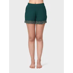 Amante Women Green Lounge Shorts-picture-30