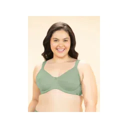 Amante Women Green Non Padded Wired Delight Minimizer Bra-picture-23