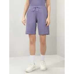 Amante Women High-Rise Relaxed-Fit Pure Cotton Sports Shorts-picture-21