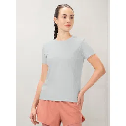 Amante Women Solid Round Neck T-shirt-picture-38