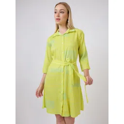 Amarasha Print Crepe Shirt Dress-picture-22