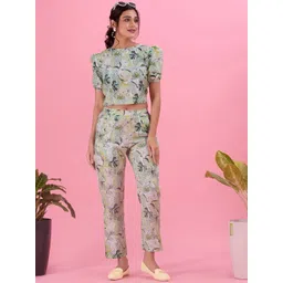 Amarasha Printed Short Sleeve Top & Trouser Co-Ords-picture-21