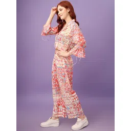 Amarasha Printed Top With Trouser Co-Ords-picture-22