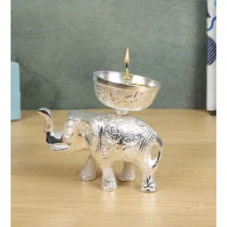 amaya decors Aluminium Elephant Akhand Diyas-picture-27