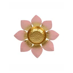 Amaya Decors Yellow & Pink Flower Decorative Urli-picture-25