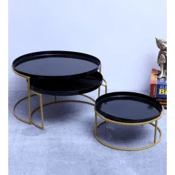 Black & Gold Buffet Riser Set of 3-image-48