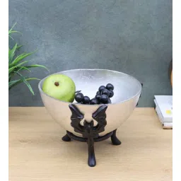Black & Silver Bowl Fruits Platter-image-8