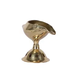 amaya decors Lamp Shape Brass Akhand Diya image 4