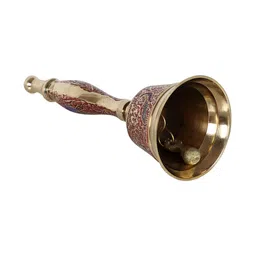 amaya decors Pink & Gold Brass Bell image 5