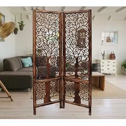 Amazing Wood Store Handcrafted Wooden Decorative 2 Panel Partition Screen Room Separator Wooden Partition for Living Room-picture-19