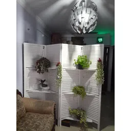 Amazing Wood Store Wooden Room Divider/Wooden Partition/Wooden/Separator for Living Room/Office Wooden Partition/Wooden Room Divider/Wooden Screen / 4 Panel image 5