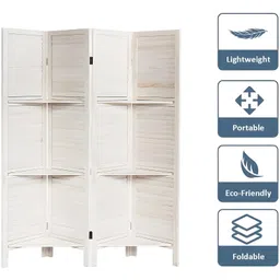 Amazing Wood Store Wooden Room Divider/Wooden Partition/Wooden/Separator for Living Room/Office Wooden Partition/Wooden Room Divider/Wooden Screen / 4 Panel image 3
