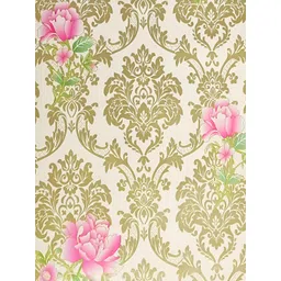 AmazingKarts Beige & Pink Floral Printed Waterproof Self-Adhesive Wall Sticker-picture-9