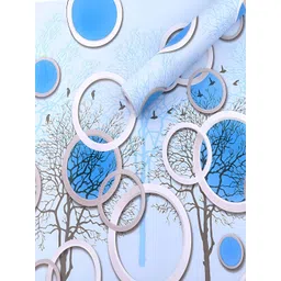 AmazingKarts Blue & White Printed Waterproof Self-Adhesive Wall Sticker-picture-5