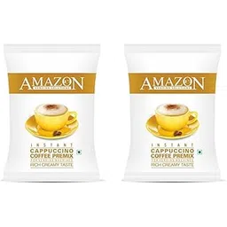 AMAZON 3 in 1 Instant Cappuccino Coffee Premix Powder Coffee, Milk and Sugar for Vending Machines 2 Kgs, Bag-picture-26