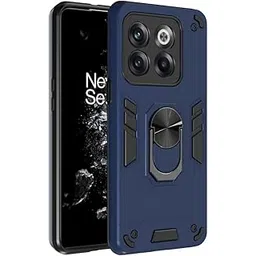 amazon basics Kickstand Mobile Cover (360° Rotating Ring Holder) for OnePlus 10T 5G (Blue)-picture-24