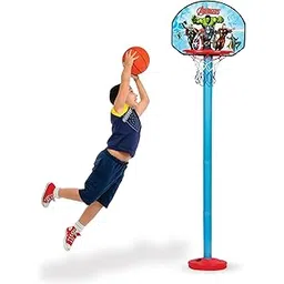 Amazon Brand - Jam & Honey Avengers Basketball Set for Kids | Adjustable Stand | Indoor Outdoor Game-picture-35