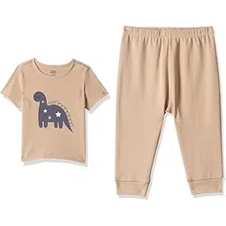 Amazon Brand - Jam & Honey Baby's Boy & Girl Comfy 100% Soft Pure Cotton Printed Snap Up Full-Sleeve Unisex Regular Fit T-Shirt-picture-34