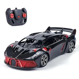 Amazon Brand - Jam & Honey Remote Control Car for Kids | High-Speed RC Car with Rechargeable Lithium Battery | Type-C Charging | LED Headlights | Black&Red-picture-31