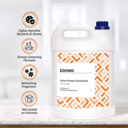 Amazon Brand - Solimo Germ-Protect Handwash Liquid, 5 Litre image 4