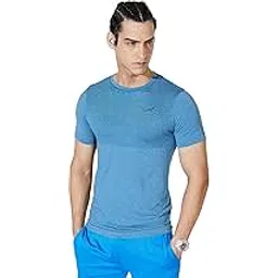 Amazon Brand - Symactive Men's Solid Regular Fit Seamless Sports T-Shirt-picture-30