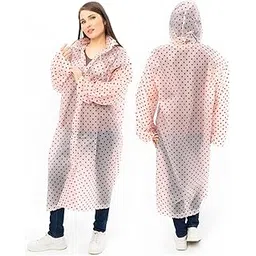 amazon brand - symactive Transparent Long Raincoat Water Resistant Rain Jacket with Adjustable Hood Outdoor Portable Rainwear Poncho for Men Women Travel (Universal, Random)-picture-31