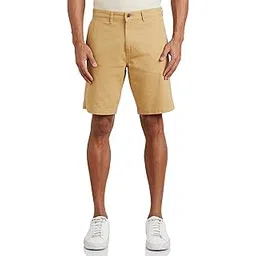 amazon brand - symbol Men's Cotton Rich Stretchable Regular Fit Chino Shorts |Slant Pockets-picture-39