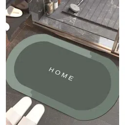 ambbi collections Green Slogan 22x14 Inches Waterproof Bath Mat-picture-19