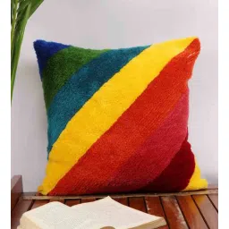 ambbi collections Multicolor Cotton 16 x 16 Inches 1 Cushion Cover-picture-37