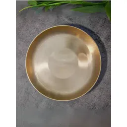 Ambi Pure Kansa Pasta Plate / Thali / Pooja Plate / Kids Plate - 8 Inches-picture-14