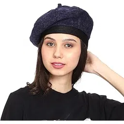 ambitieux Winter French Artist Beret hat Woolen Warm Wool Cap caps Men and Women (Pack of 1)-picture-34